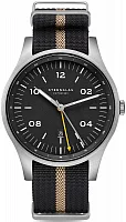 Sternglas Taiga Quartz GMT Field Black Dial NATO S01-TA11-NA04