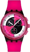 Swatch New Chrono Plastic FUCHSIA LINES SUSB110
