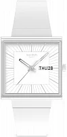 Swatch Square Bioceramic WHAT IF ALLWHITE SO34W700