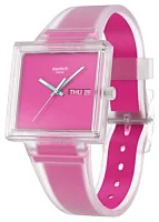 Swatch Square Biosourced WHAT IF... SEE THRU MAGENTA? SO38K705