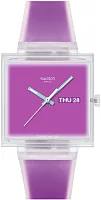 Swatch Square Biosourced WHAT IF... SEE THRU MAGENTA? SO38K705