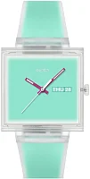 Swatch Square Biosourced WHAT IF... SEE THRU MINT? SO38K702