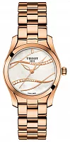 Tissot T-Wave Rose Gold PVD Bracelet Pearl Dial Diamonds T112.210.33.111.00