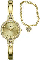 Timex Aveline 28mm & Heart Bracelet Set TWG067900