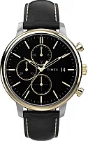 Timex Chicago Chronograph 45mm Leather Strap TW2U39100