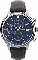 Timex Chicago Chronograph 45mm Leather Strap TW2W76200