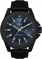 Timex Essex Avenue Day-Date 44mm Leather Strap TW2V42900