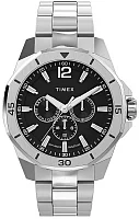 Timex Essex Avenue Day-Date 46mm Leather Strap TW2W79900