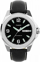 Timex Essex Avenue Day-Date 46mm Leather Strap TW2W92900