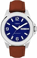 Timex Essex Avenue Day-Date 46mm Leather Strap TW2W92800