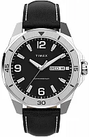 Timex Essex Avenue Day-Date 46mm Leather Strap TW2W79800