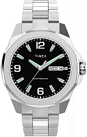 Timex Essex Avenue Day-Date 46mm Stainless Steel Bracelet TW2W92700