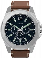 Timex Essex Avenue Multifunction 44mm Leather Strap TW2U42800