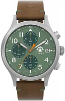 Timex Expedition North Sierra Chronograph 42mm Eco-Friendly Vegan Leather Strap TW2W16400
