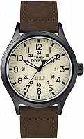Timex Expedition Scout 40mm Leather Strap Indiglo T49963