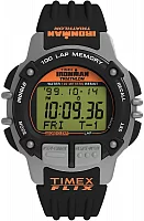 Timex Ironman Triathlon Modern Vintage Flix 100 Lap Indiglo Black-Grey-Orange TW5M63200