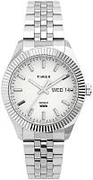 Timex Legacy Boyfriend 36mm Day-Date Indiglo Steel Bracelet TW2U78700