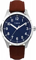 Timex Main Street 42mm Leather Strap TW2Y16200