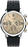 Timex Marlin Chronograph Tachymeter 40mm Leather Strap TW2W10000