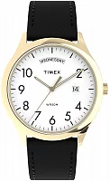 Timex Modern Easy Reader Day-Date 40mm Leather Strap TW2W68500