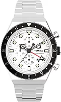 Timex Q 3-Time Zone Chronograph 40mm Synthetic Rubber Strap TW2V69900