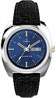 Timex Q Timex 1978 Day-Date 37.5mm Leather Strap Watch TW2W44800