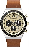 Timex Q Timex Chronograph 40mm Leather Strap TW2W64400