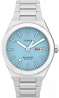 Timex Q Timex Continental Day-Date 39mm Stainless Steel Bracelet TW2Y35200