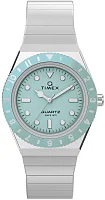 Timex Q Timex Mini 30mm Stainless Steel Bracelet Ice Blue TW2Y77300