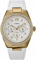 Timex Simone Multifunction 38mm Leather Strap TW2V80500