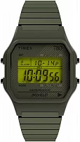 Timex T80 34mm Stainless Steel Expansion Band Indiglo TW2U94000