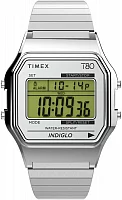 Timex T80 34mm Stainless Steel Expansion Band Indiglo TW2W68200
