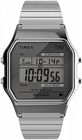 Timex T80 34mm Stainless Steel Expansion Band Indiglo TW2R79100