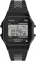 Timex T80 34mm Stainless Steel Bracelet Indiglo TW2R79400