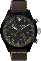 Timex Waterbury Ace Fly-Back Chronograph 43mm Leather Strap TW2Y70100