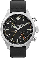 Timex Waterbury Ace Fly-Back Chronograph 43mm Leather Strap TW2Y70000