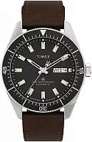 Timex Waterbury Dive Automatic Day-Date 40mm Leather Strap TW2V24800