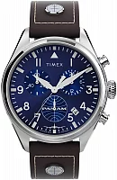 Timex Waterbury GMT x Pan Am Brown Leather Strap 42mm TWG030000