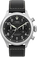 Timex Waterbury Heritage Chronograph 39mm Leather Strap TW2Y19000