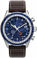 Timex Waterbury Traditional Flyback Chronograph x Pan Am 43mm Leather Strap TW2W97200