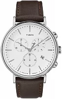 Timex Weekender Chronograph 40mm Leather Strap Indiglo TWH6Z2410