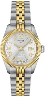 Tissot Ballade Lady Powermatic 80 COSC Chronometer 30mm Silver Dial Yellow Gold PVD T156.208.22.033.01