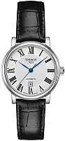 Tissot Carson Lady Automatic Black Strap White Dial T122.207.16.033.00
