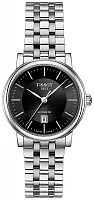 Tissot Carson Lady Automatic Steel Bracelet Black Dial T122.207.11.051.00