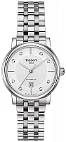 Tissot Carson Lady Automatic Steel Bracelet White Dial Diamonds T122.207.11.036.00