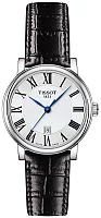 Tissot Carson Lady Quartz Black Strap Silver Dial T122.210.16.033.00