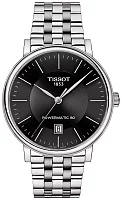 Tissot Carson Powermatic 80 Automatic Steel Bracelet Black Dial T122.407.11.051.00
