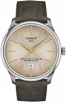 Tissot Chemin des Tourelles Automatic 42mm Champagne Dial Leather Strap T139.407.16.261.00