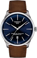 Tissot Chemin des Tourelles Automatic 42mm Dark Blue Dial Leather Strap T139.407.16.041.00