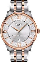 Tissot Chemin des Tourelles Automatic 42mm Silver Dial Bicolor Rose Gold Steel Bracelet T139.407.22.038.00